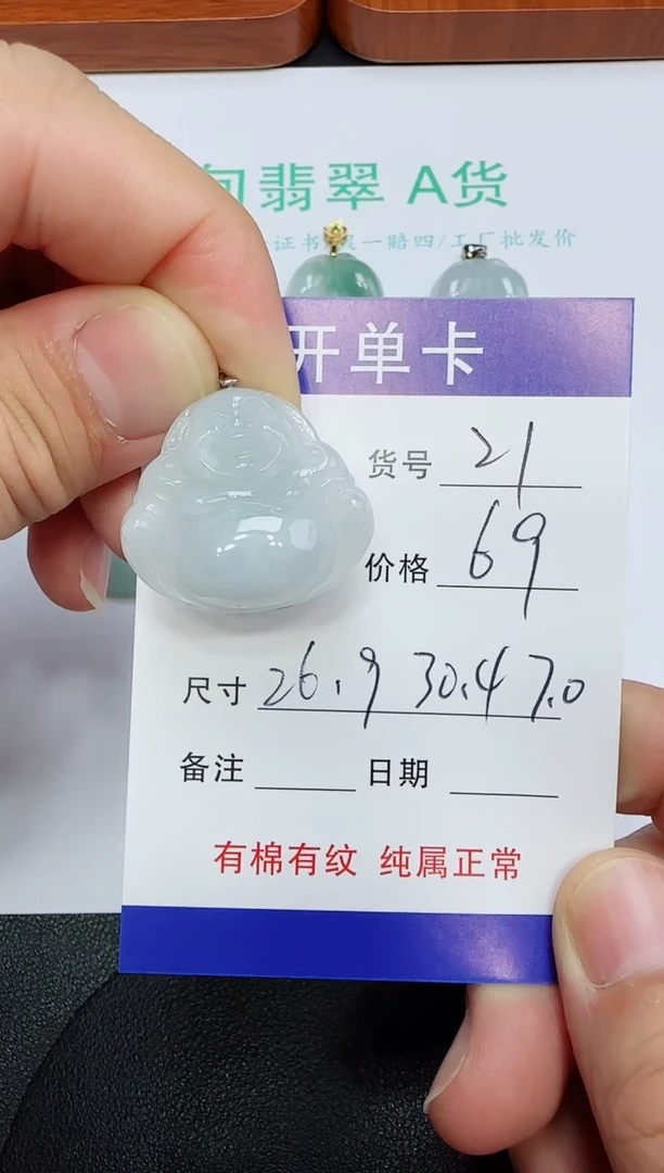吊坠(赠链)未镶嵌翡翠21