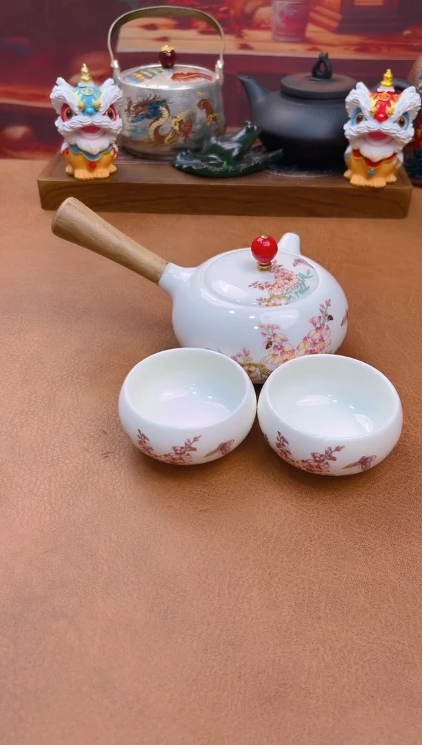 陶瓷茶具摆件旅行套组