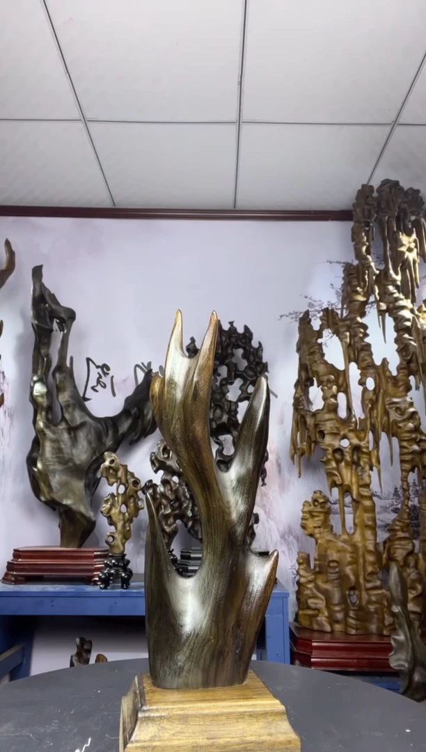 金丝楠木雕款直**生金丝楠木工艺品摆件