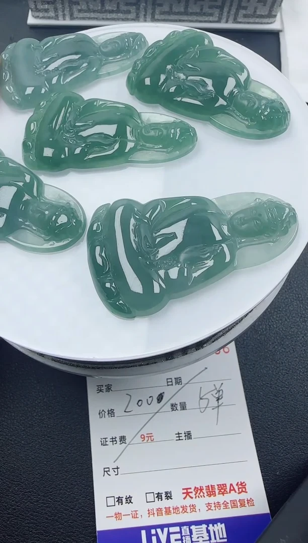 【闪购商品】翡翠颈饰未镶嵌翡翠素衣观音（多样性发其一）