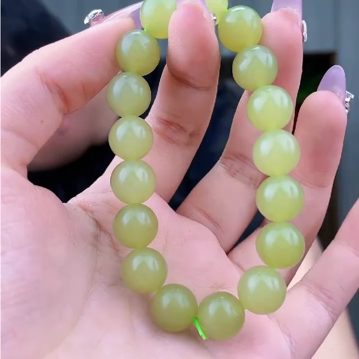 和田玉黄口卡12手串（拍一发一，多样性发货！）