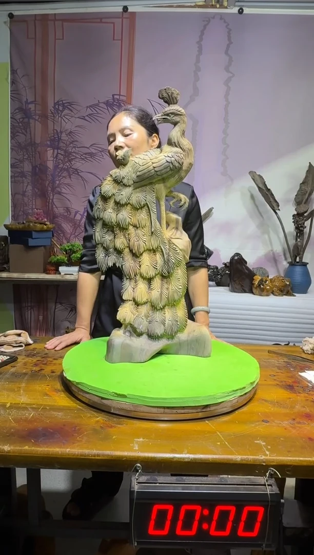 金丝楠幸*神金丝楠木乌木摆件