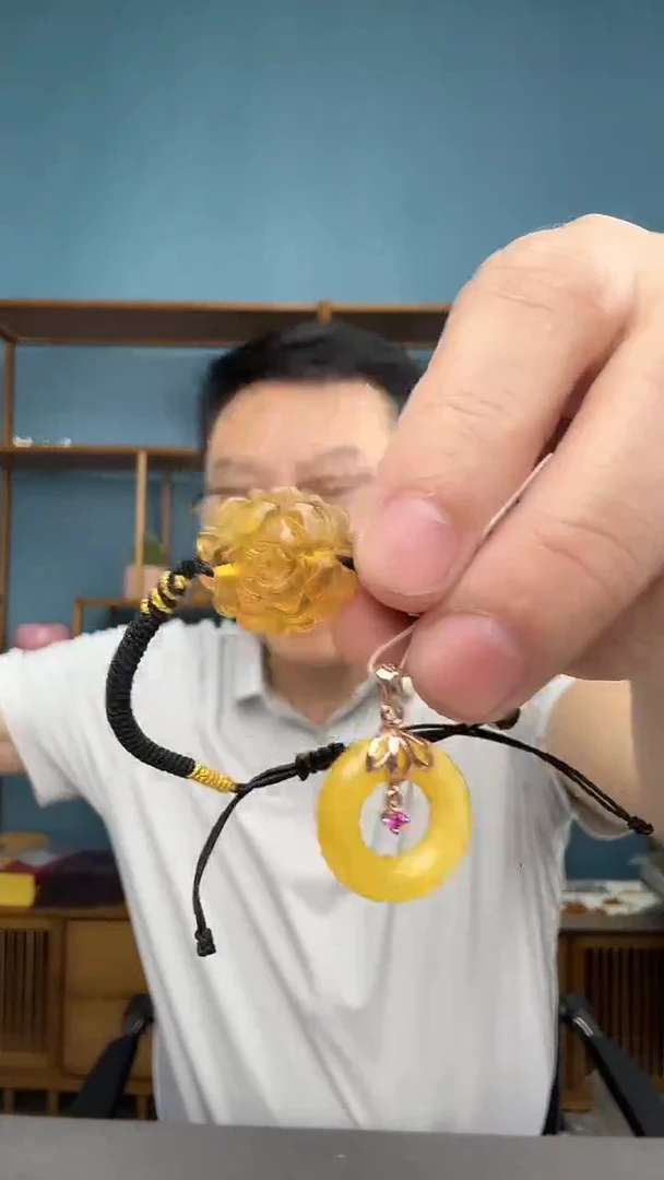 裸石琥珀未镶嵌8（有瑕介意勿拍）一套