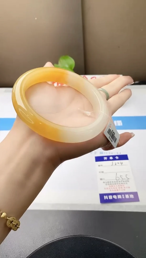 未镶嵌手镯石英质玉j204-HB65+