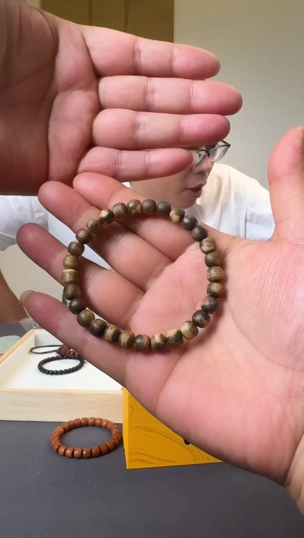 沉香手串沉香单圈7.5mm手串