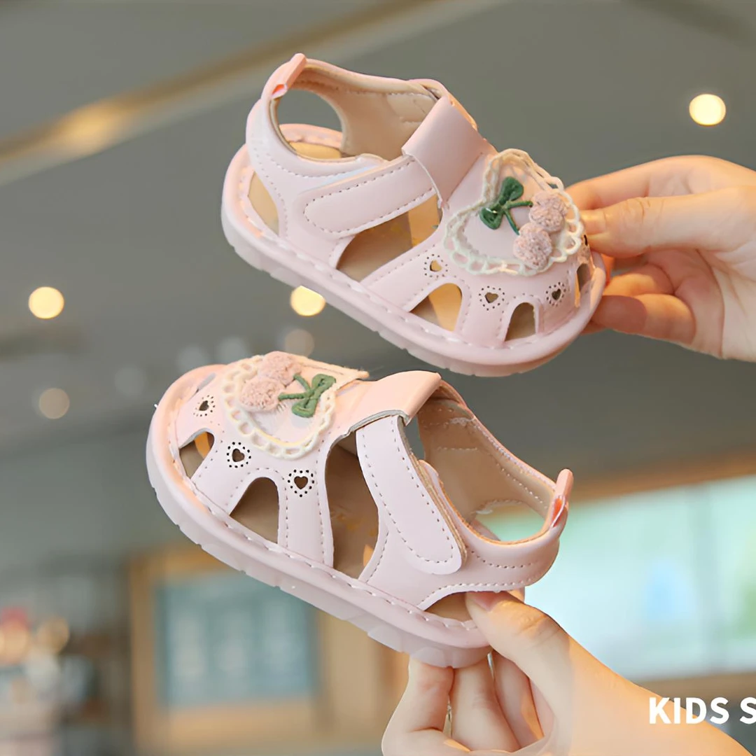 儿童夏季鞋子新款婴幼儿童学步鞋卡通轻软底宝宝叫叫凉鞋时尚透气