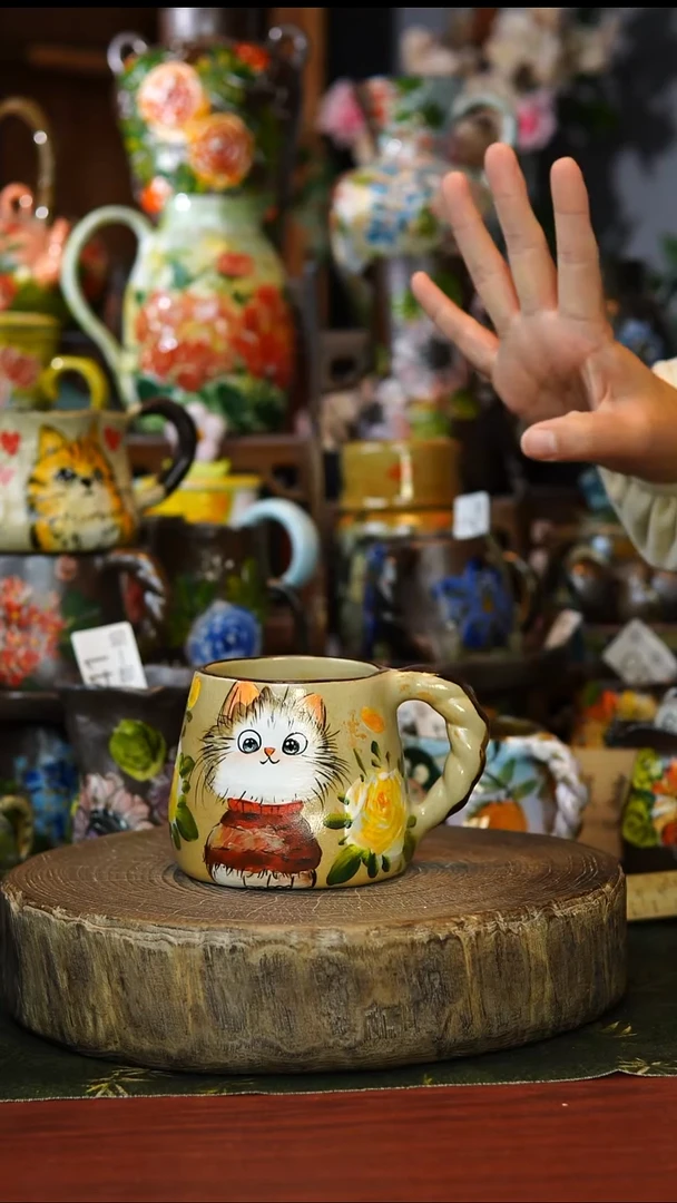 陶瓷56景德镇手工手绘釉下彩