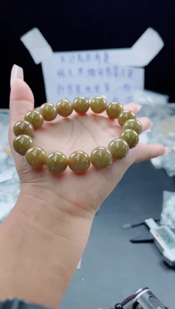 未镶嵌定制翡翠珠串
