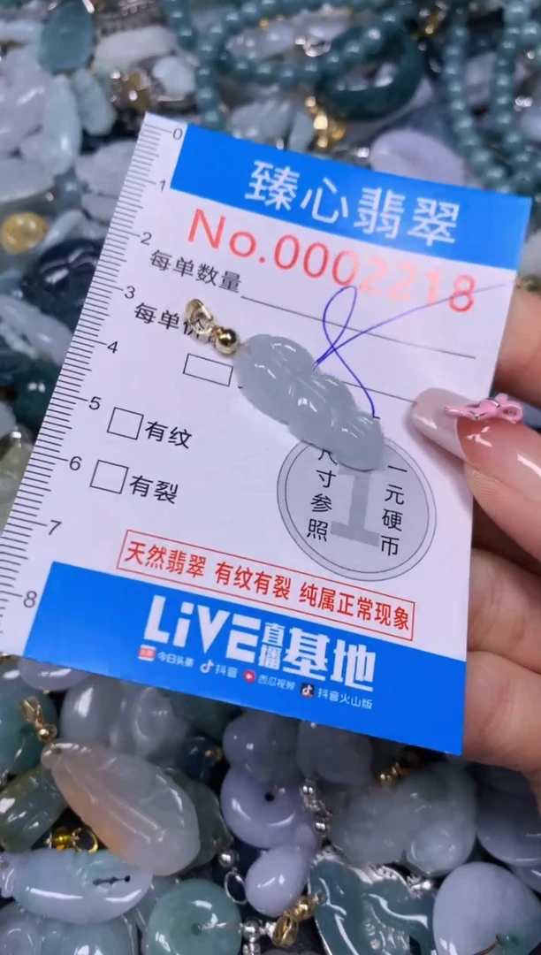 【闪购商品】翡翠颈饰未镶嵌含绳0002218
