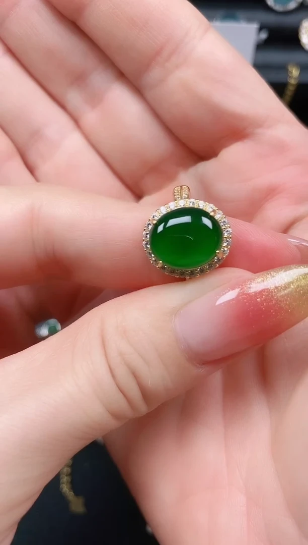 银S925镶嵌戒指翡翠11111