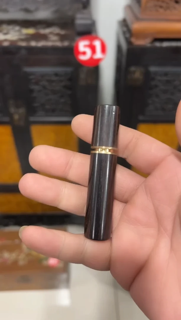紫檀木小号牙签罐