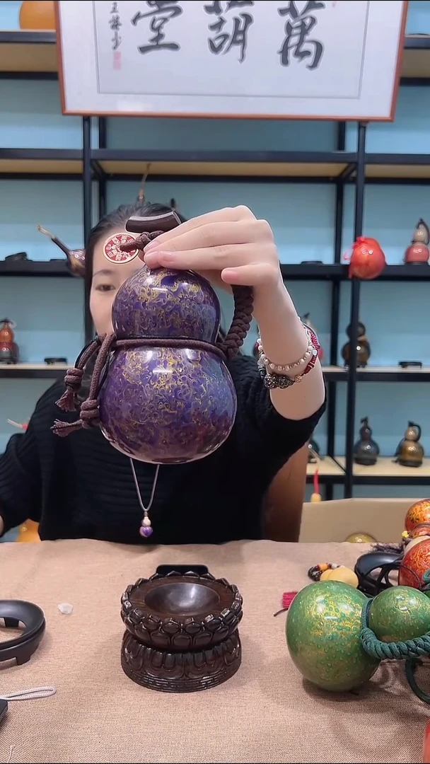 大漆工艺品大漆酒葫芦手工艺