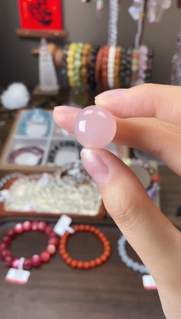 水晶手链未镶嵌18mm马粉水晶单珠
