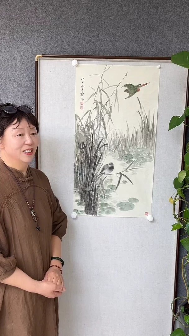 国画夏淑君老师小三尺