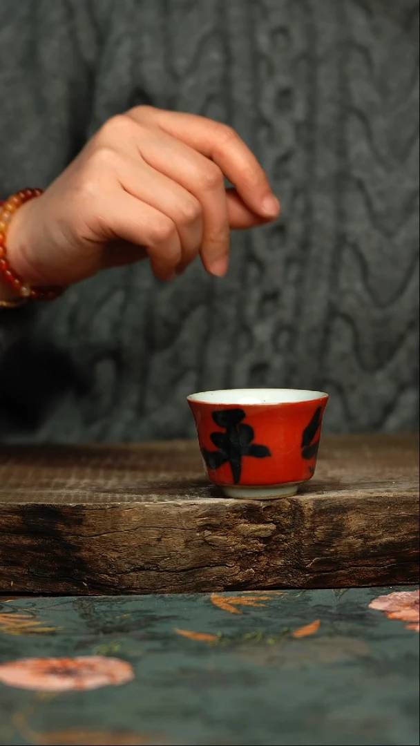 【闪购商品】杯杯釉下彩手工手绘同款陶器