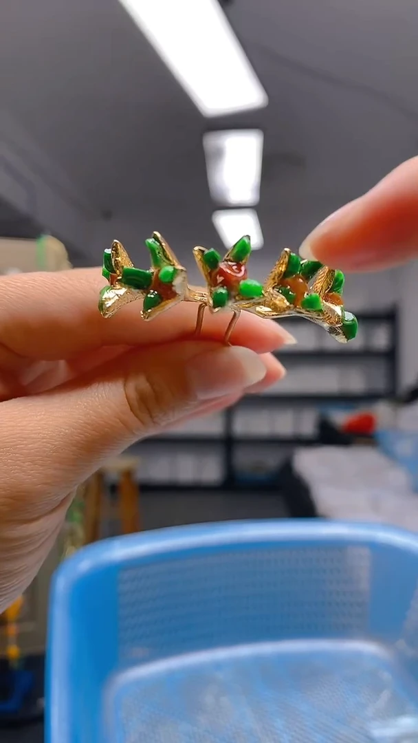 【闪购商品】翡翠耳饰合金0192翡翠发簪