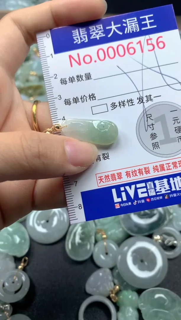 翡翠未镶嵌吊坠(不含链)6156