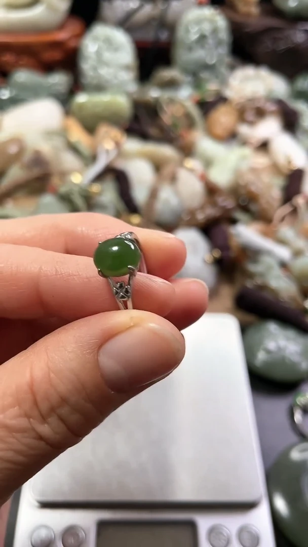 【闪购商品】和田玉戒指未镶嵌00186666