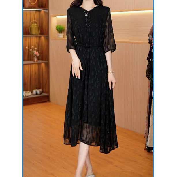 7366-25新款（雨滴）女士连衣裙+-