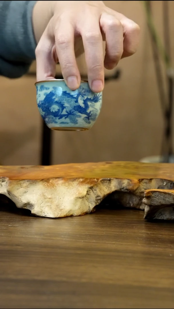 景德镇高温瓷九龙缸杯