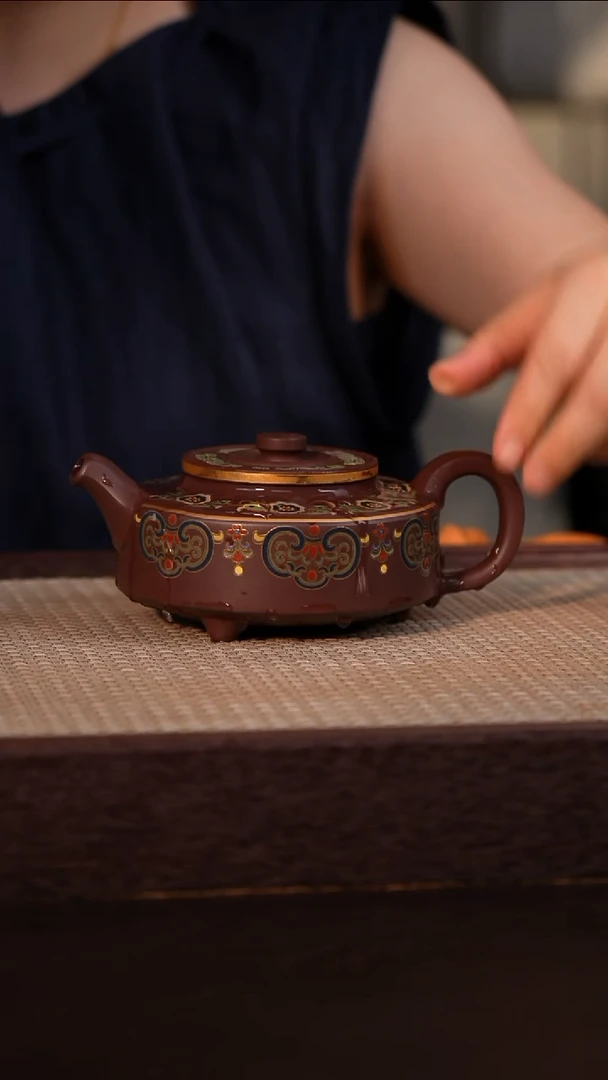 茶壶紫砂紫泥 330cc