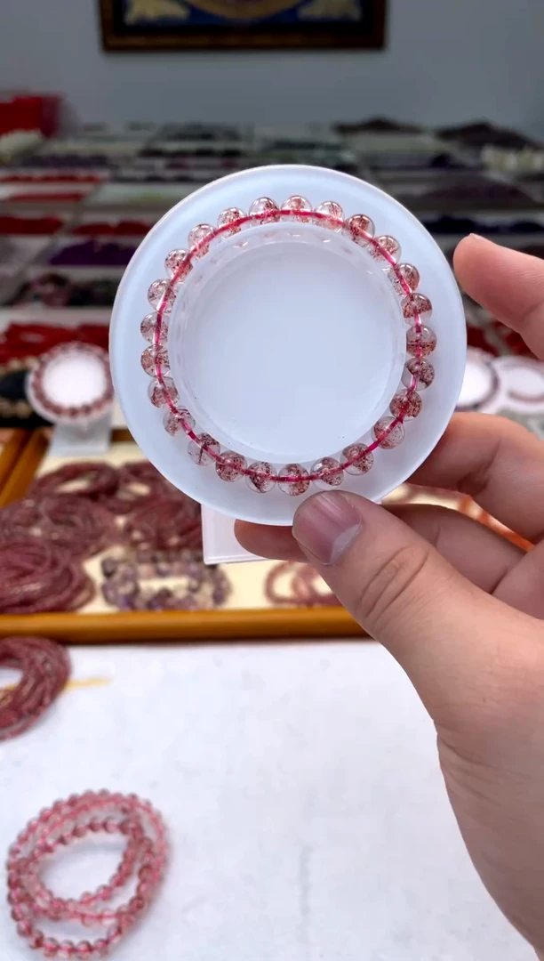 未镶嵌手串水晶【昊哥珠宝】金草莓芬达金草莓毕业级7mm多样性发一