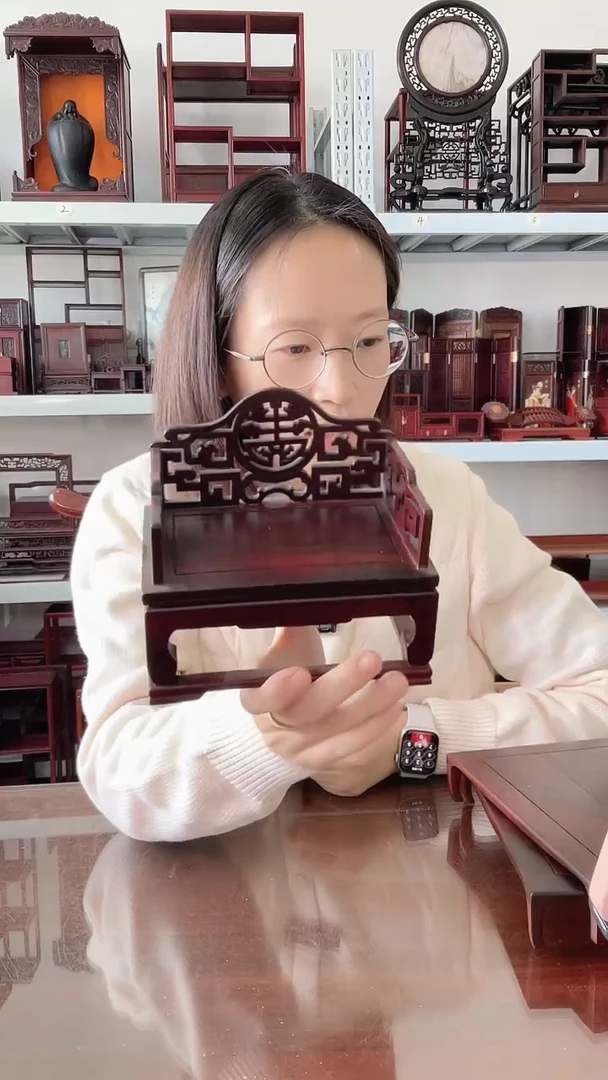 微凹黄檀（南美大红酸枝）宝座有瑕疵40