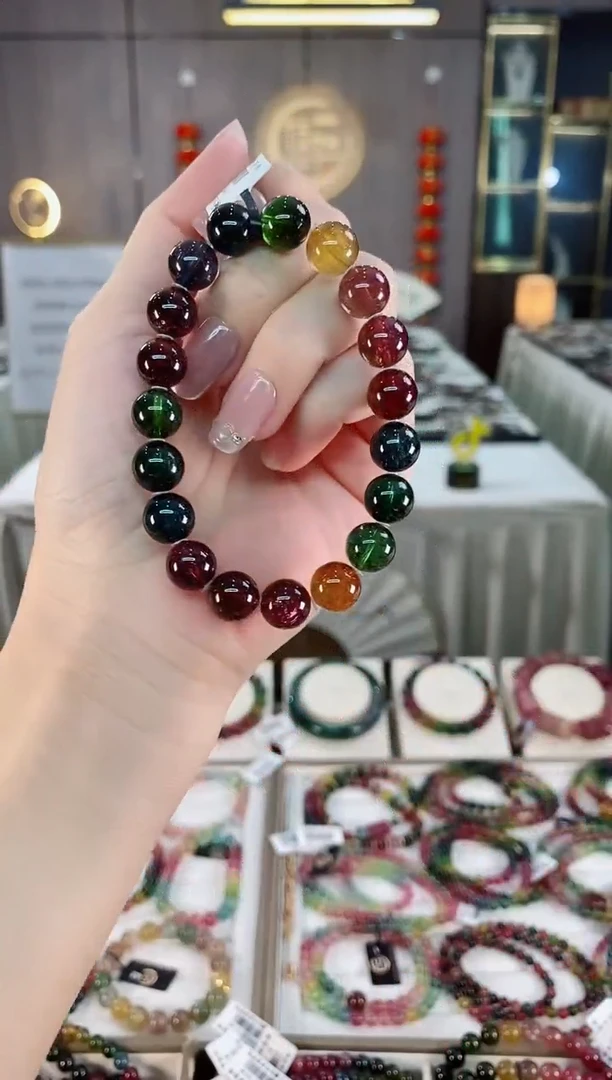 单圈手串10mm+未镶嵌碧玺（多样性发一条）hon