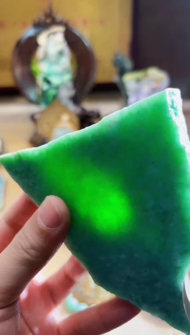 翡翠挂件未镶嵌A货张麦3184