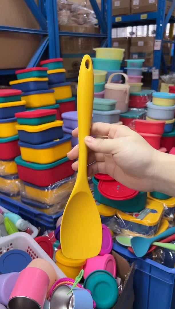 硅胶黄色-全包沙律勺