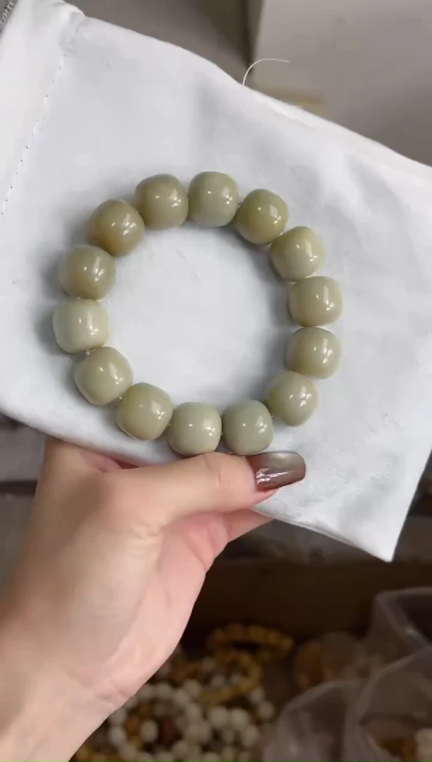 手串菩提根/象牙果z35玉化桶珠16*17mm手串