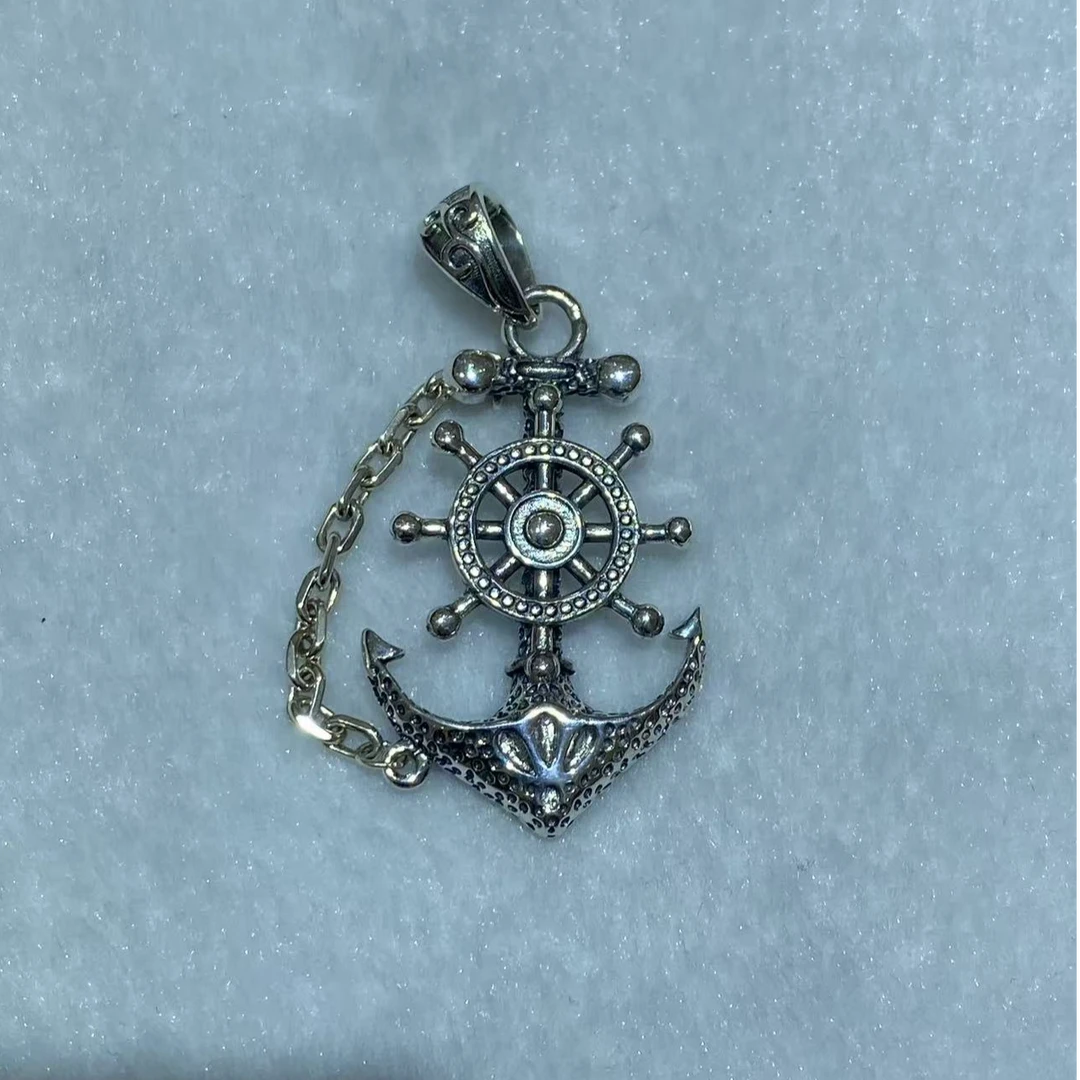 吊坠925银 0211-003盘海吊坠 时尚简约个性百搭精美精致潮流小众