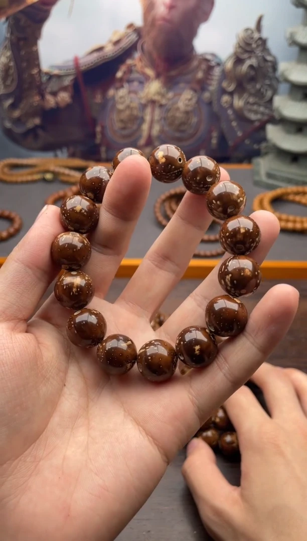 紫金鼠手串4号光珠