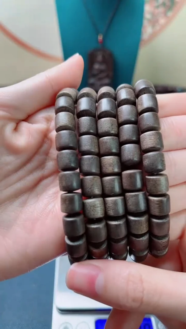 【闪购商品】沉香手串越南芽庄高油老料8mm男女款桶珠