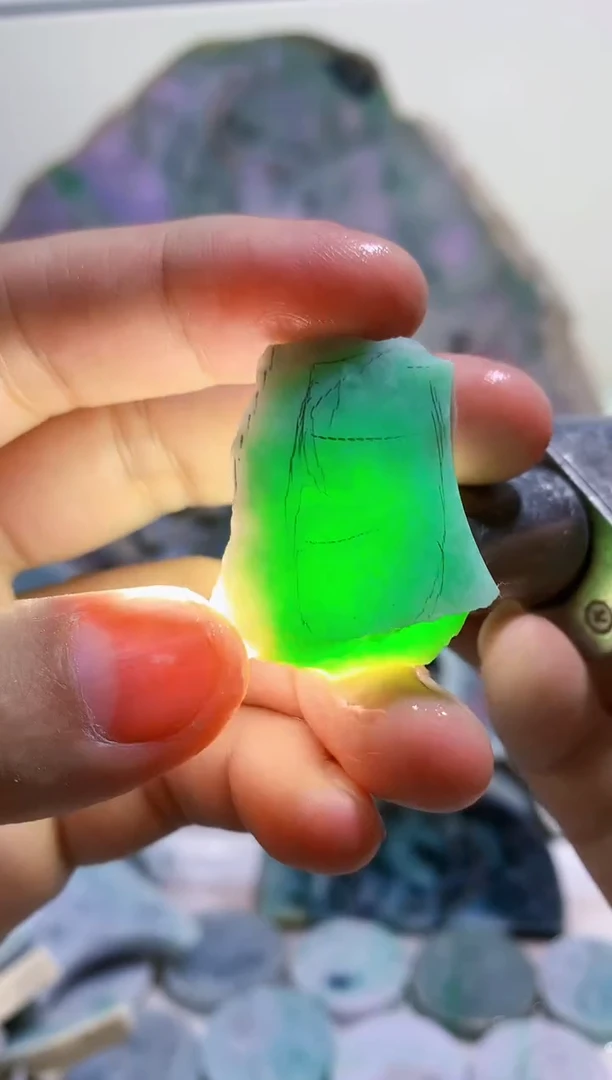 裸石翡翠0蒙0翡翠珠宝15