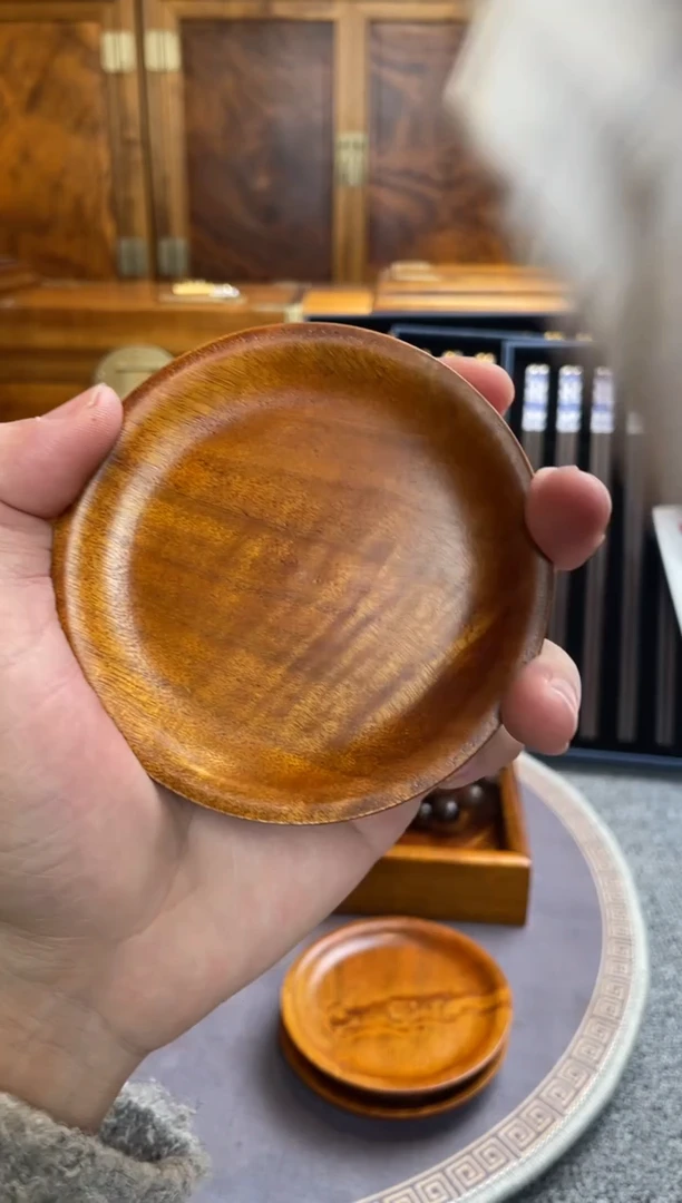 【闪购商品】金丝楠千年枯木料茶杯垫