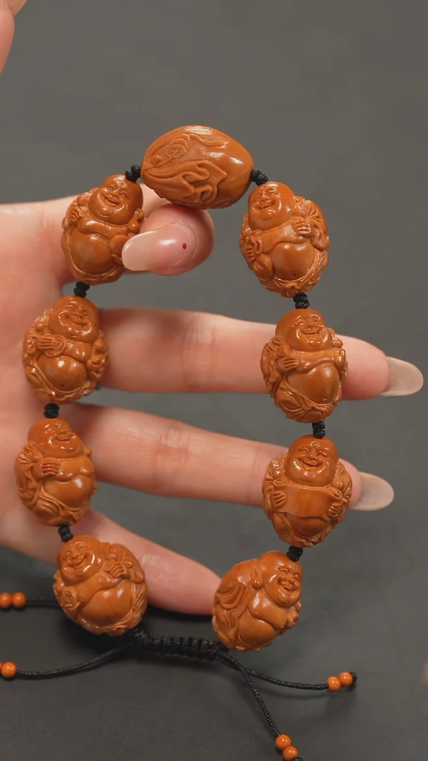 橄榄核手串福利八宝弥勒