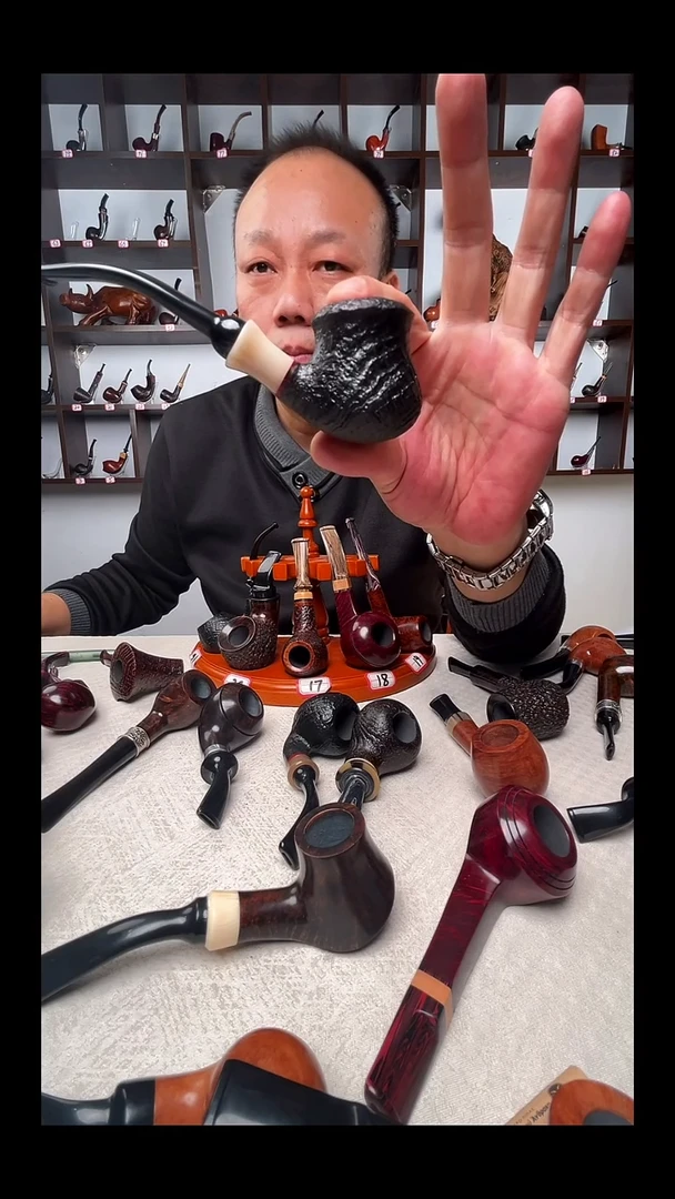 意大利石楠木手工打磨烟斗