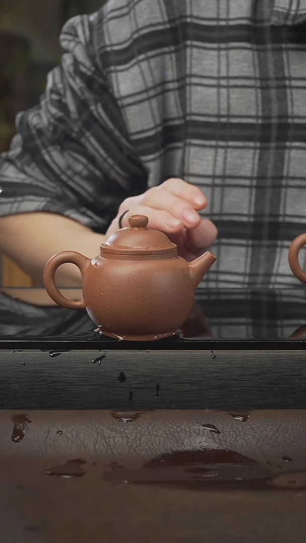 茶壶紫砂巨轮，段泥，130cc