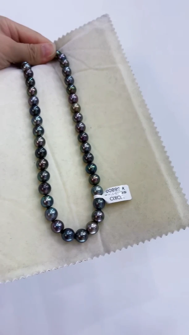 【闪购商品】海水珍珠颈饰银S925镶嵌大溪地8-11mm
