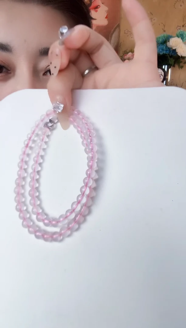 未镶嵌颈饰水晶粉水晶项链