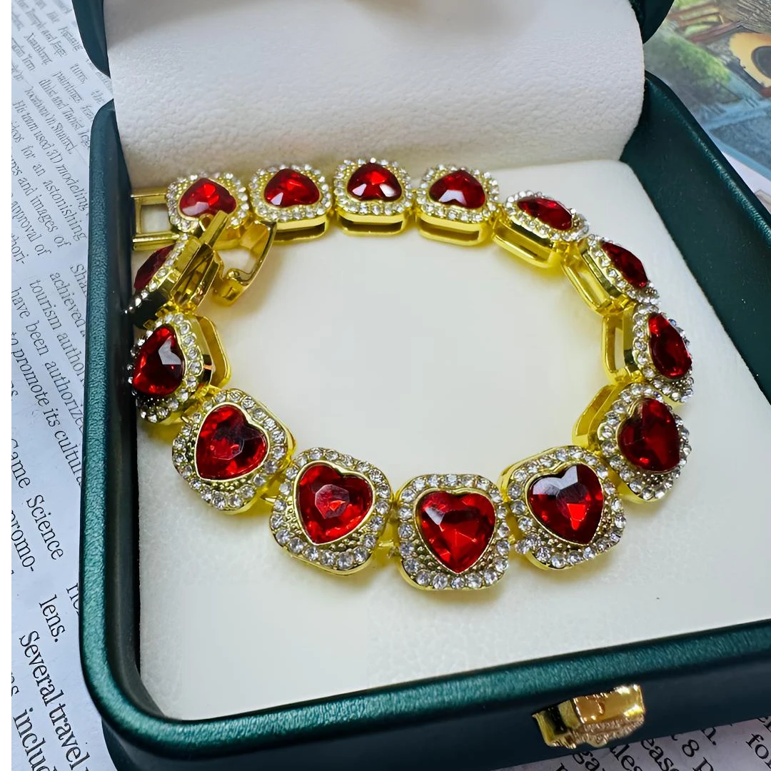 高定— 珍藏级 炙热红爱心形高奢手串（S07）