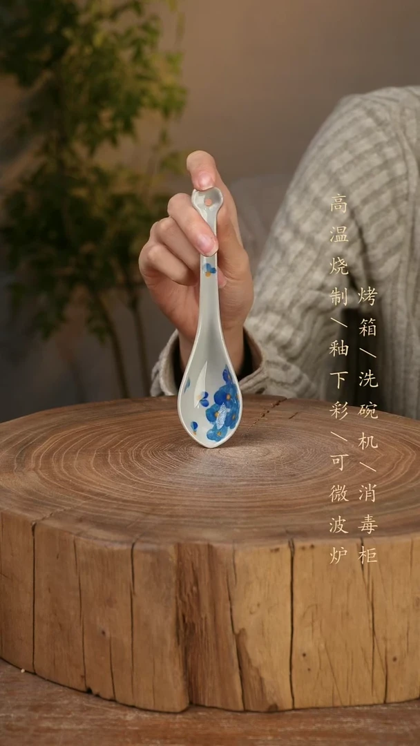 碗瓷景德镇手工手绘高温瓷釉下彩