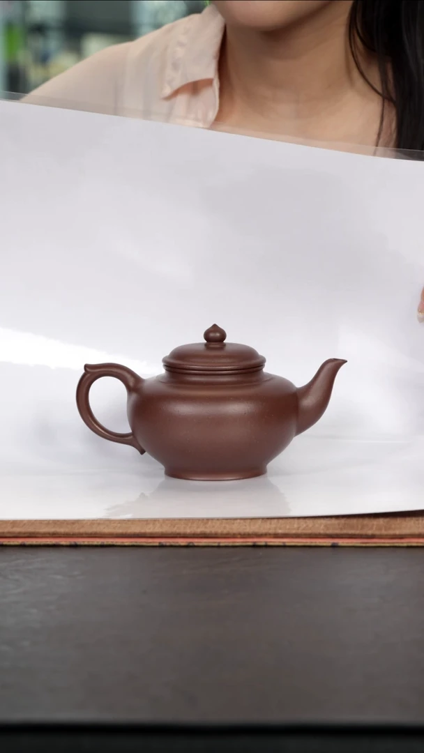 茶壶紫砂老***7笑樱老紫泥300cc