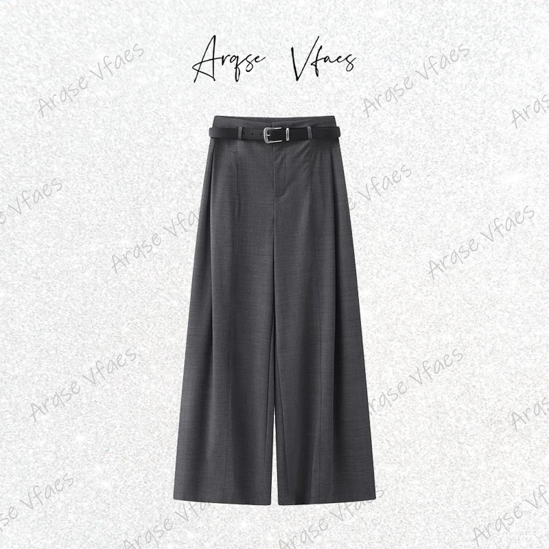 [ARQSEVFAES正品]—2025休闲显瘦西装裤直筒长裤女休闲裤-50413098