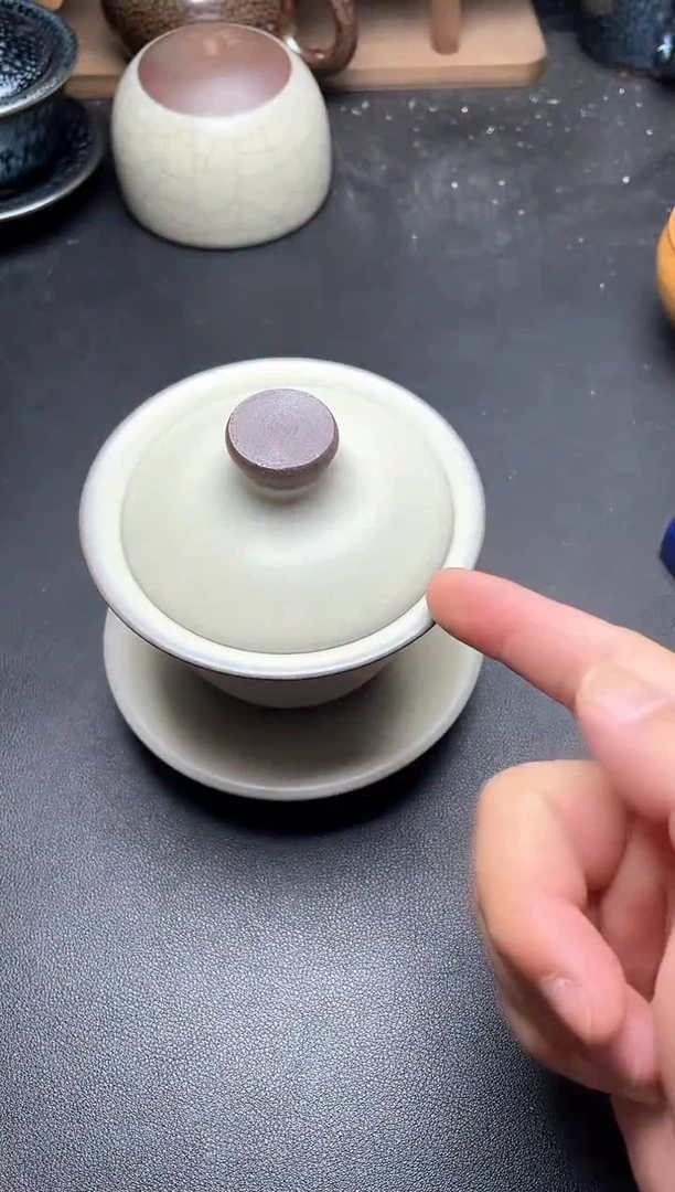 茶盏白贝三才高端茶器主人杯