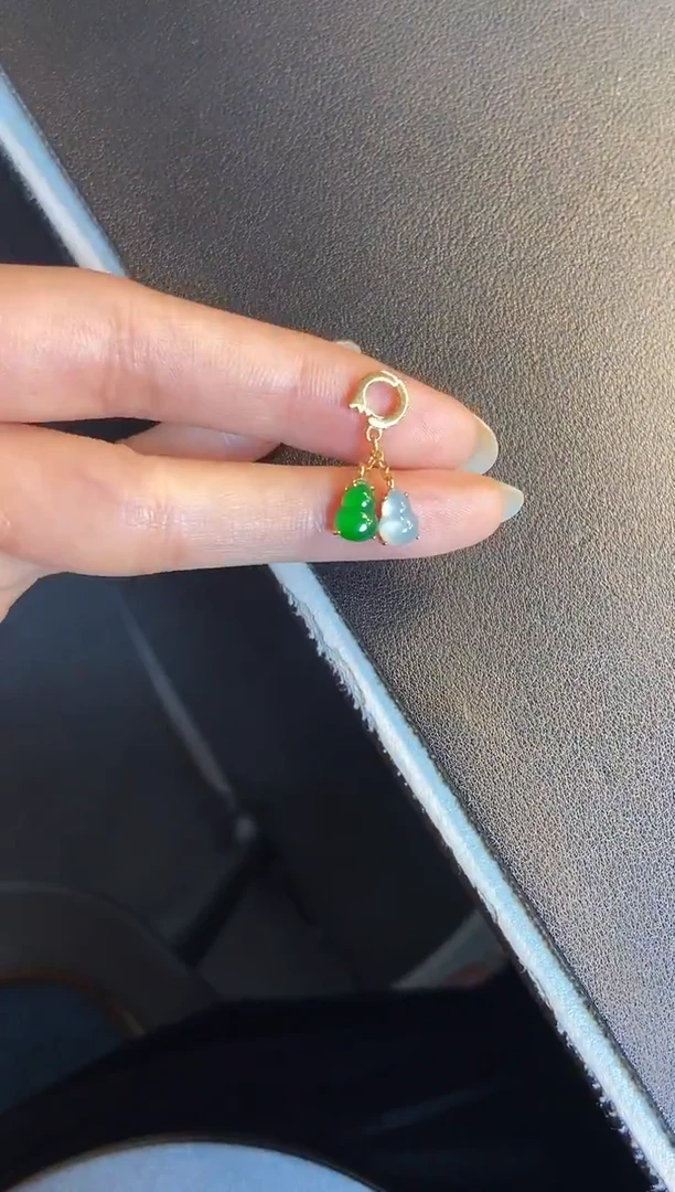 吊坠(不含链)银S925镶嵌翡翠1