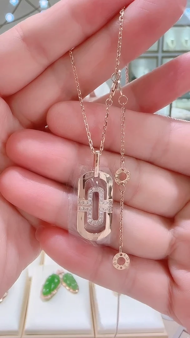 【闪购商品】钻石套链18K金镶嵌套链