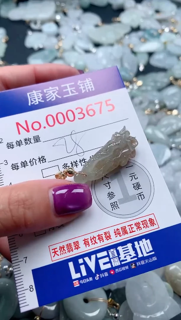 颈饰未镶嵌翡翠3676