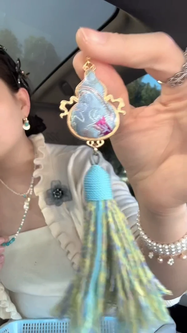 吊坠(不含链)未镶嵌淡水珍珠宋锦葫芦